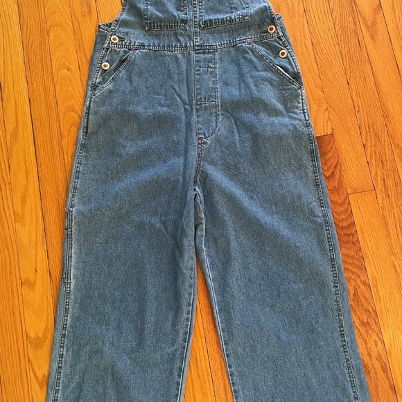 Vintage D'Mode 90s Classix Jean Overalls. Cotton Denim Dungarees Boyfriend Retro - Picture 8 of 16